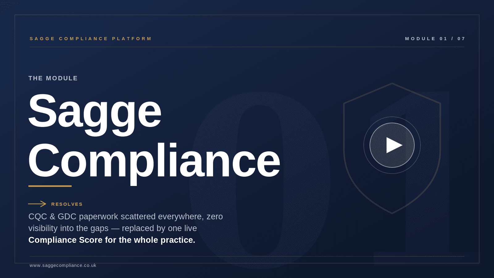 Sagge Compliance module overview